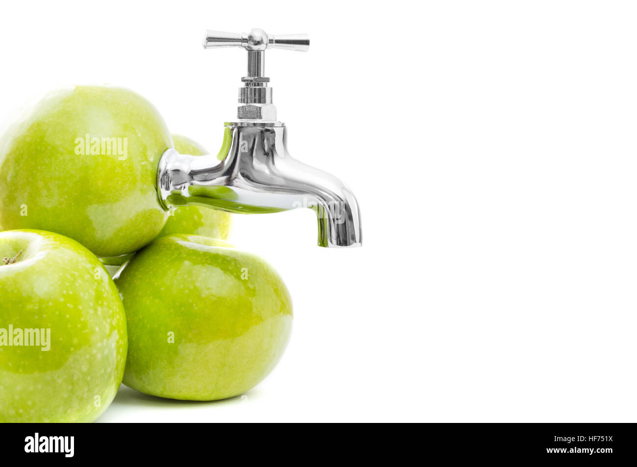 Green Apple Faucet Apple Juice High Resolution Stock Photography and Images  - Alamy