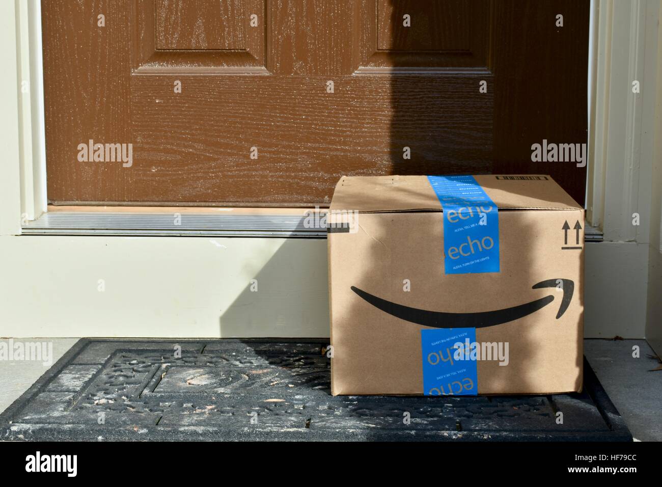 Boxes On Doorstep Of House High-Res Stock Photo - Getty Images