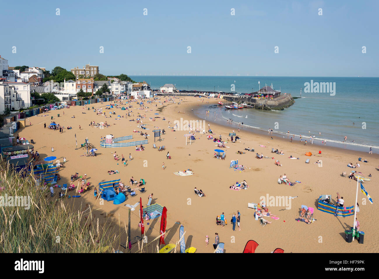 Viking Bay Beach, Broadstairs, Isle of Thanet, Thanet District, Kent, England, United Kingdom Stock Photo