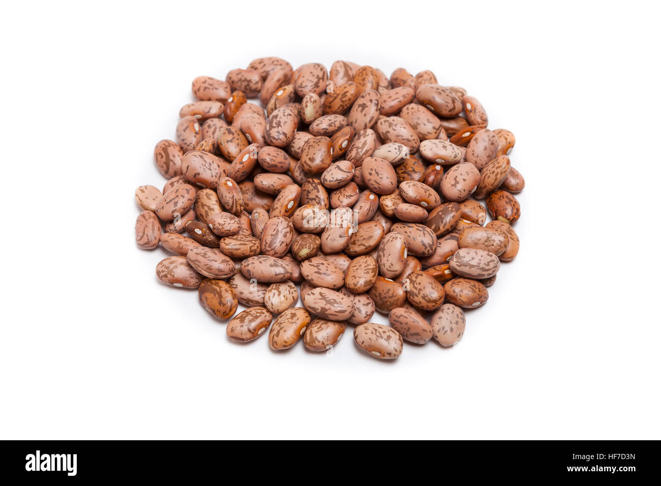 Isolated pinto beans on white background Stock Photo Alamy