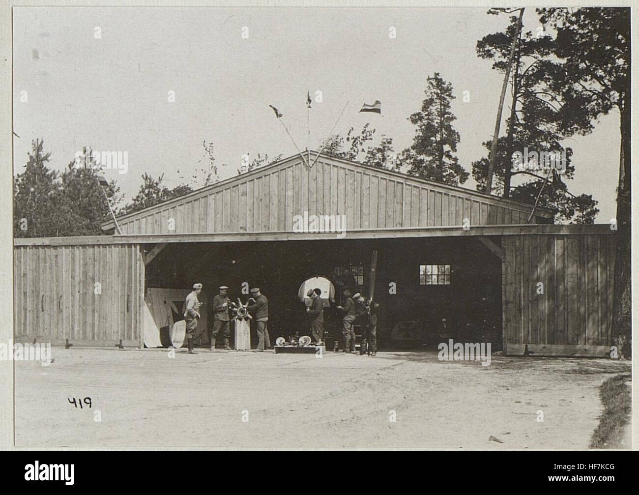 This image from World War I depicts a scene related to military ...