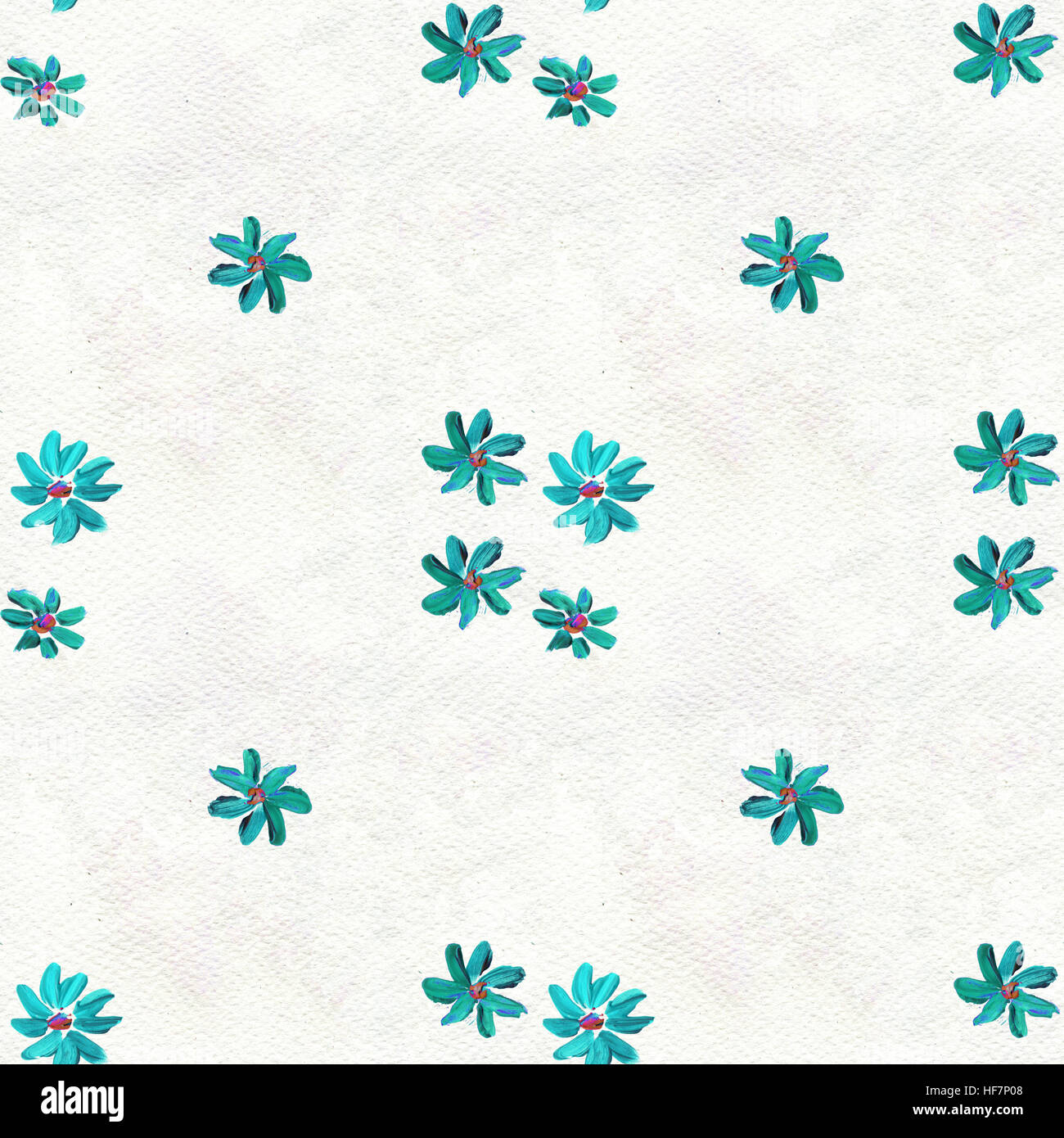 Seamless pattern with blue flowers Stock Photo - Alamy