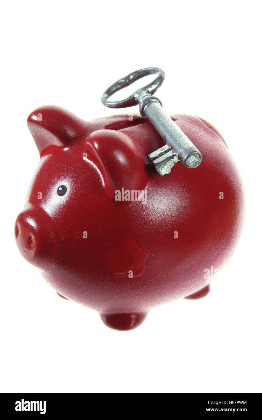 Key and piggy bank hires stock photography and images Alamy