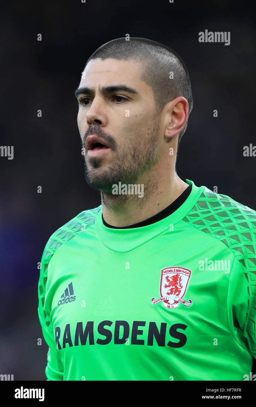 Middlesbrough goalkeeper Victor Valdes Stock Photo