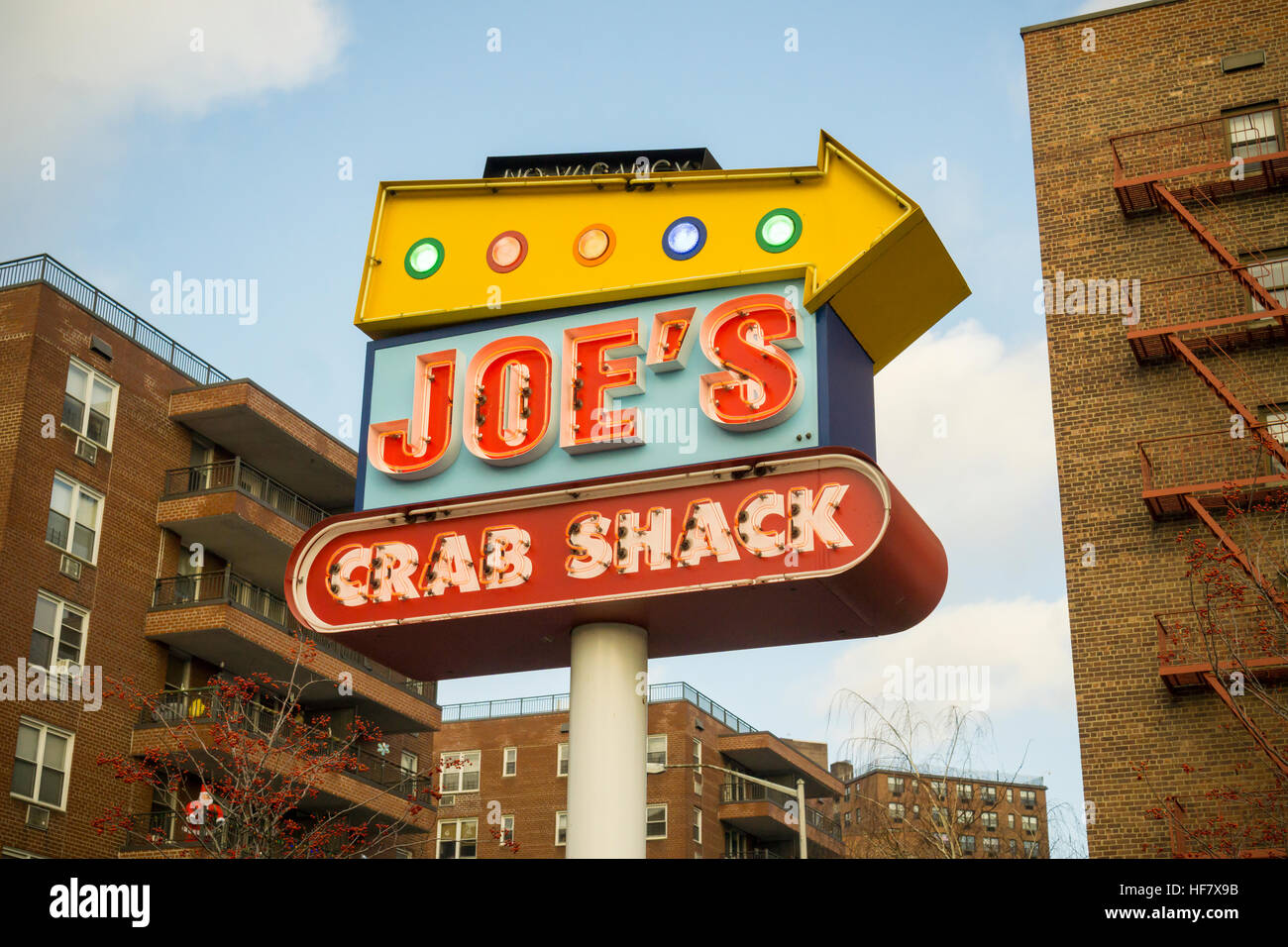 The Joe's Crab Shack casual dining restaurant in the borough of Queens