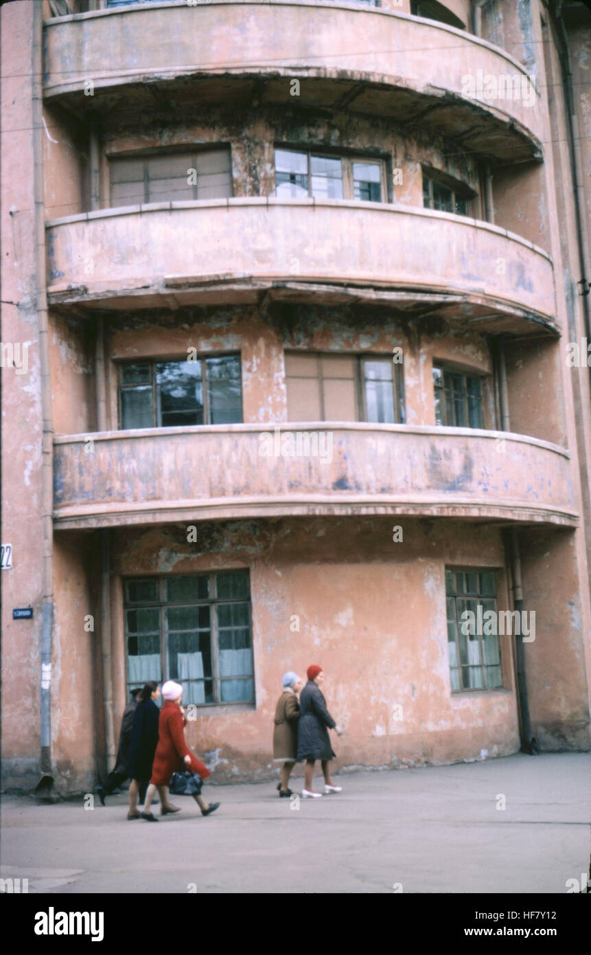 Apartment house; Irkutsk, Siberia, former USSR Stock Photo Alamy