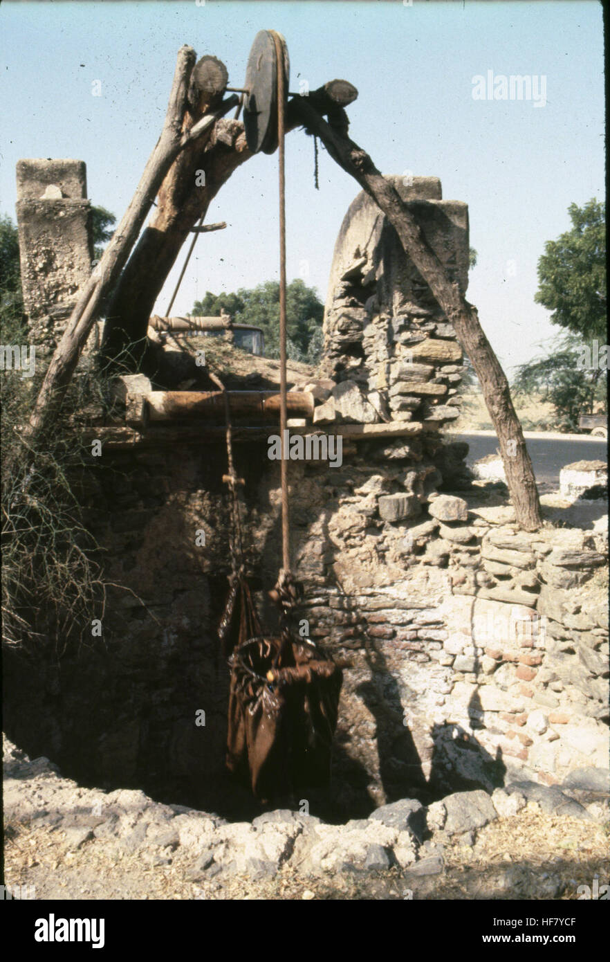 Ancient Irrigation method still used today. Located between Jaipur and