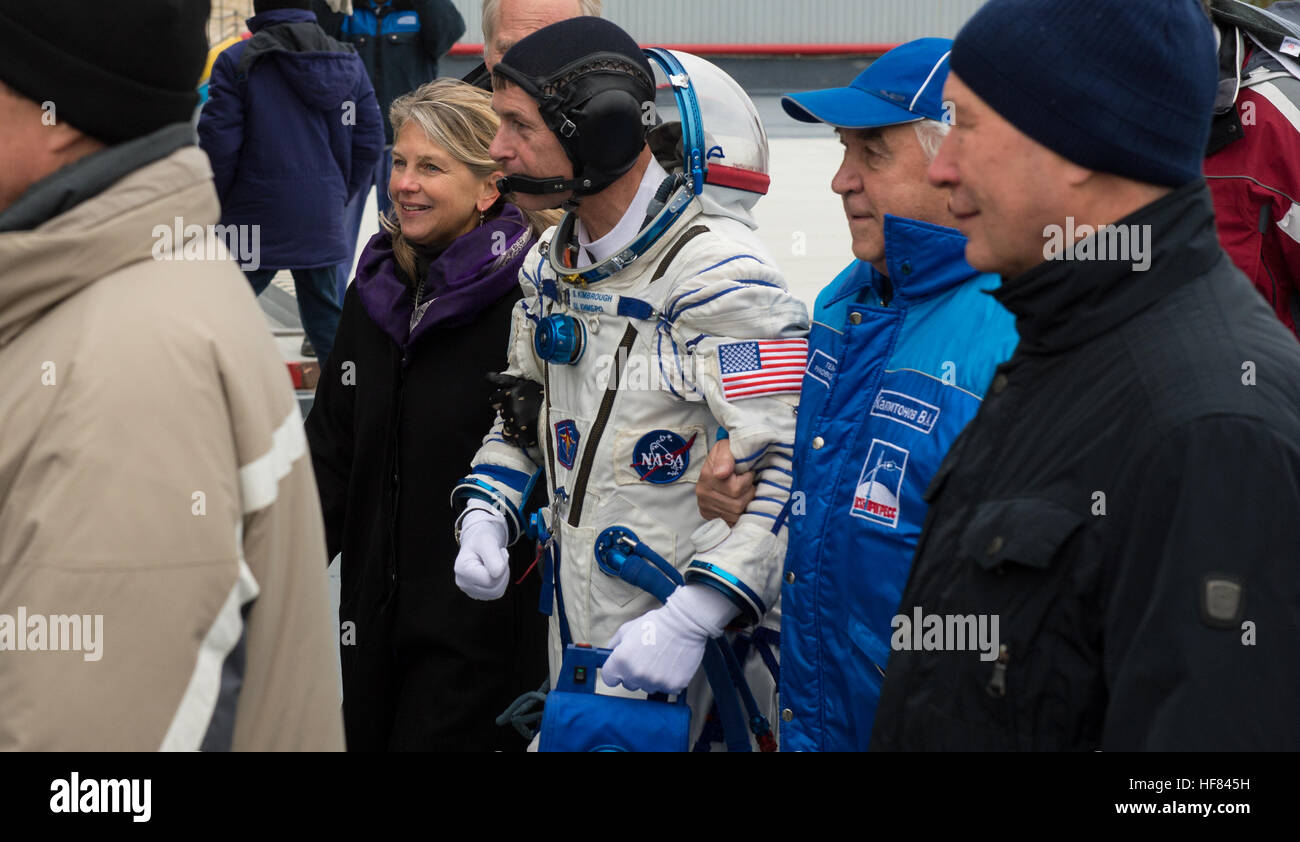 Nasa Deputy Administrator Dava Newman Escorts Expedition 49 Flight Engineer Shane Kimbrough Of Nasa As He Prepares To Board The Soyuz Ms 02 Spacecraft For Nasa Deputy Administrator Dava Newman Escorts Expedition 49 Flight Engineer Shane Kimbrough Of Nasa As He Prepares To Board The Soyuz Ms 02 Spacecraft For