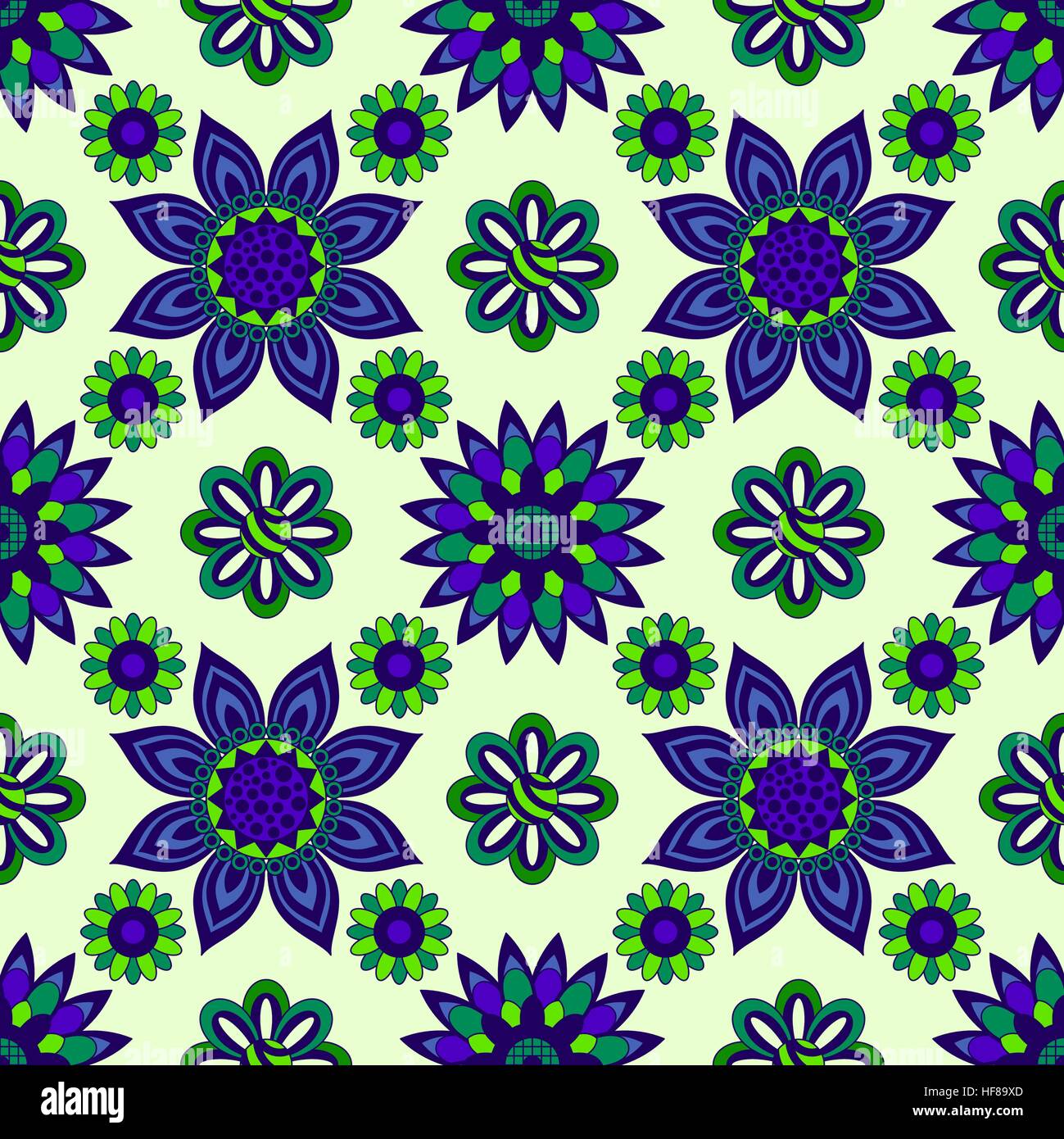 Abstract Floral Seamless Background Stock Vector Image & Art - Alamy