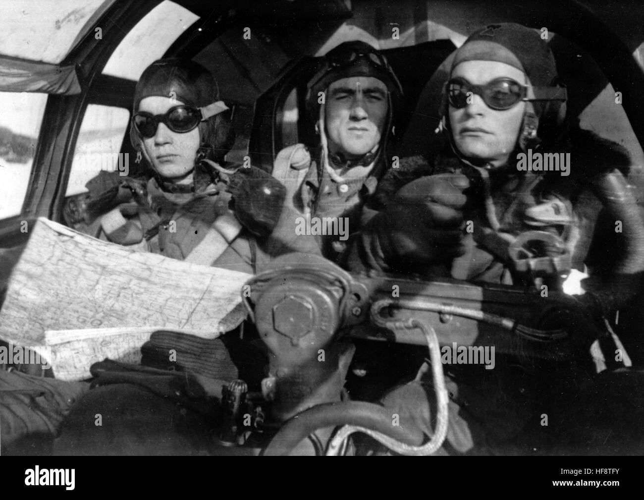 The Nazi propaganda image shows the crew of a German Wehrmacht ...