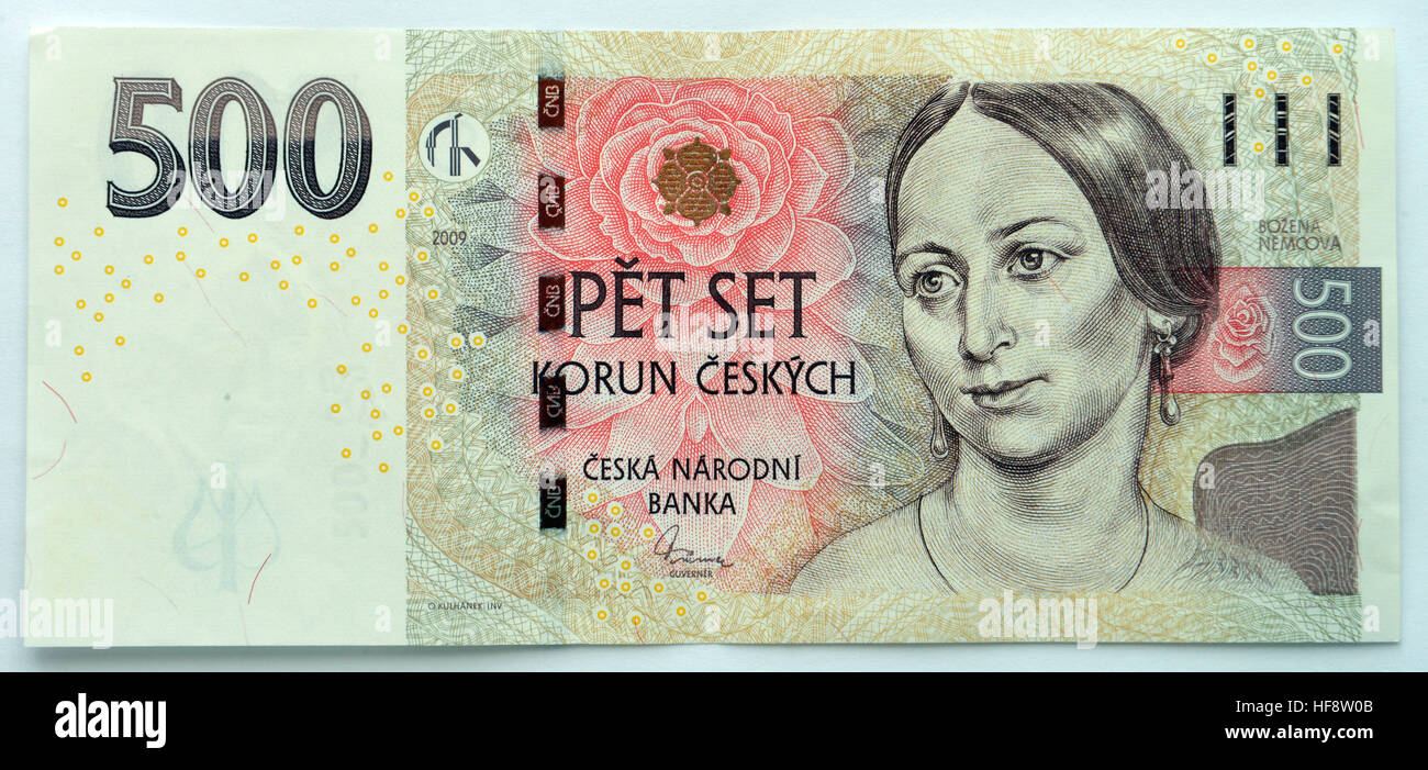 Geld, Tschechien, Money, Czechia Stock Photo