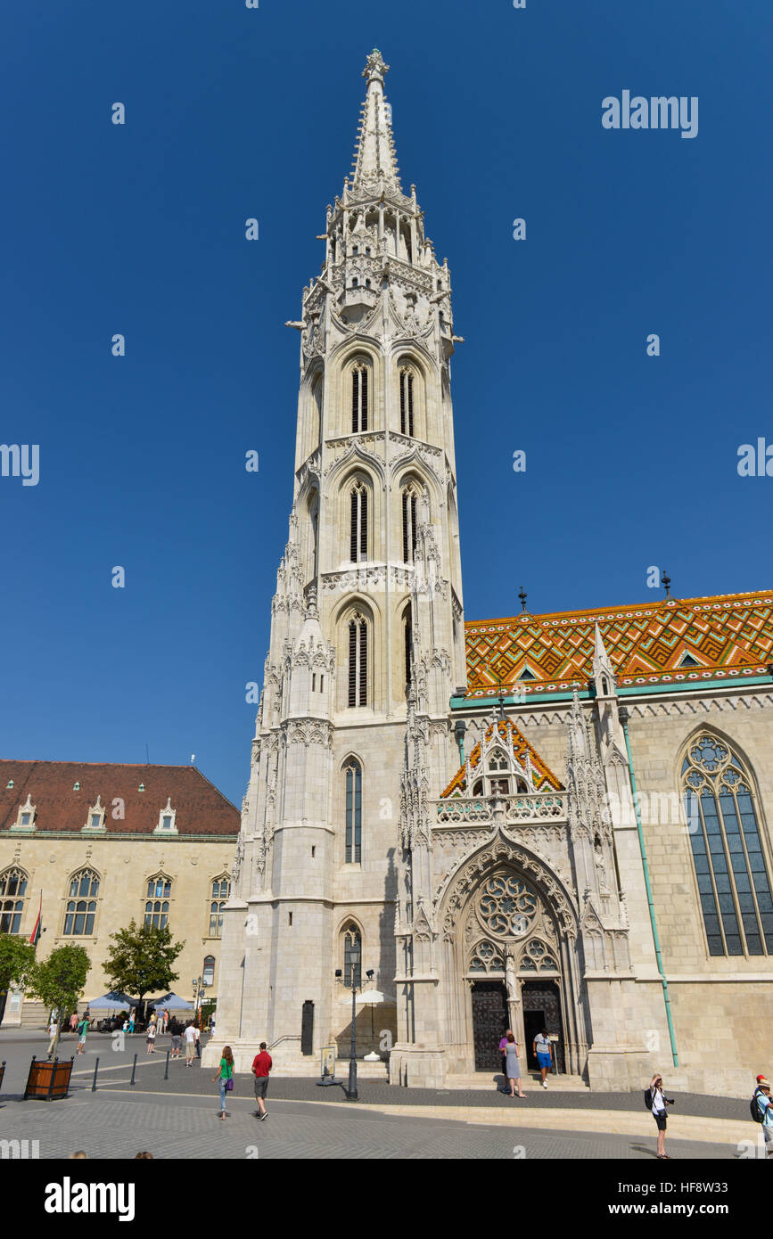 Matthiaskirche, Burgberg, Budapest, Ungarn, Matthias's church, castle mountain, Hungary Stock Photo