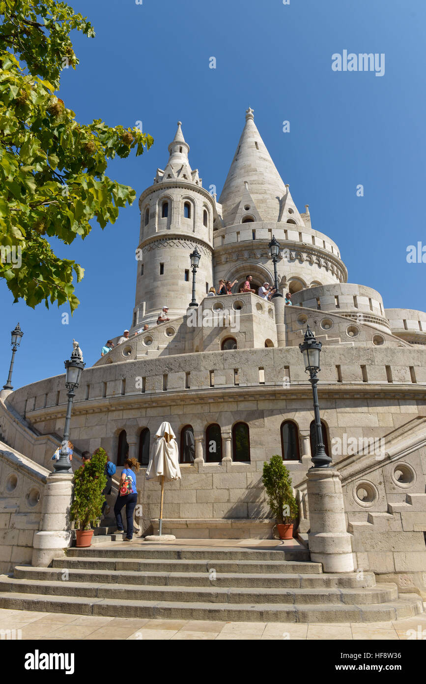 Fischerbastei, Burgberg, Budapest, Ungarn, Fishing bastion, castle mountain, Hungary Stock Photo