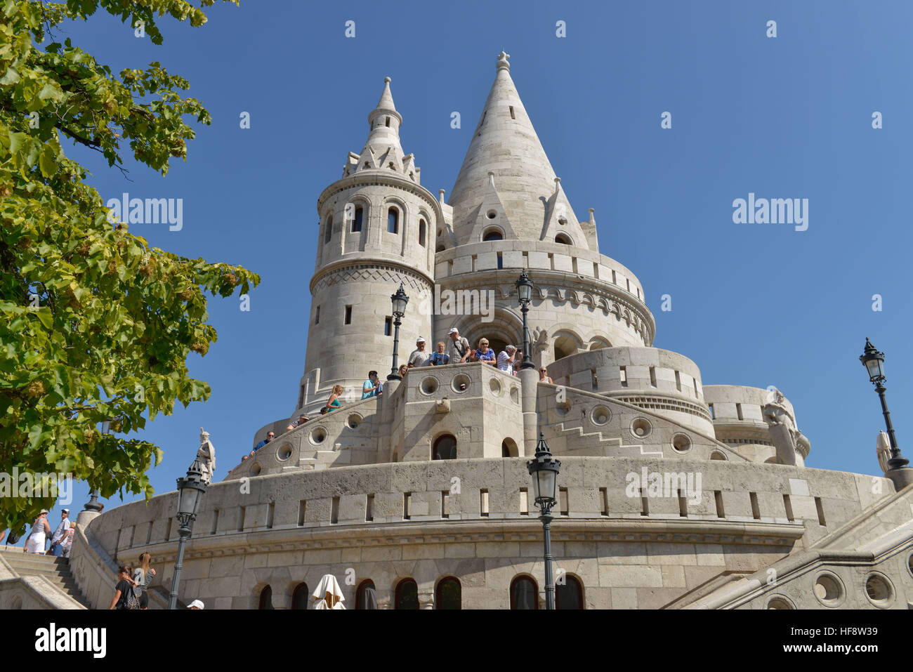 Fischerbastei, Burgberg, Budapest, Ungarn, Fishing bastion, castle mountain, Hungary Stock Photo