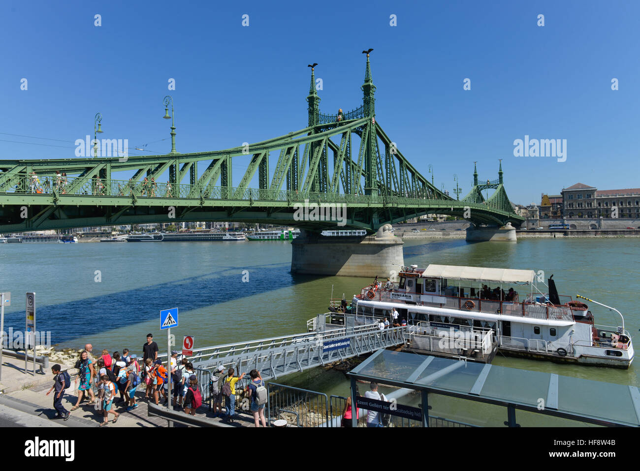 Freiheitsbruecke, Budapest, Ungarn, Freedom bridge, Hungarian Stock Photo