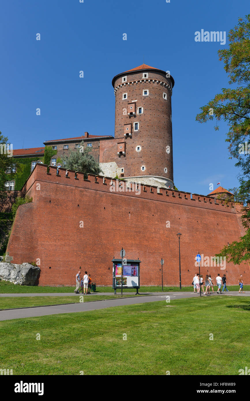 Wawelberg, Krakau, Polen, Mountain Wawel, Cracow, Pole Stock Photo