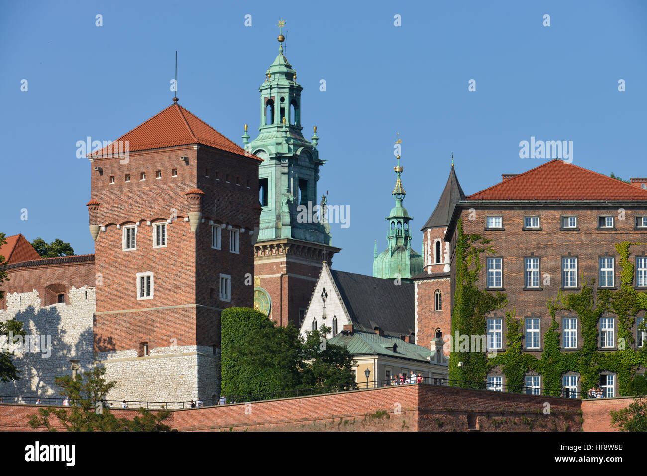 Kirchturm, Wawel-Kathedrale, Wawel, Krakau, Polen, Steeple, Wawel cathedral, Cracow, Poland Stock Photo