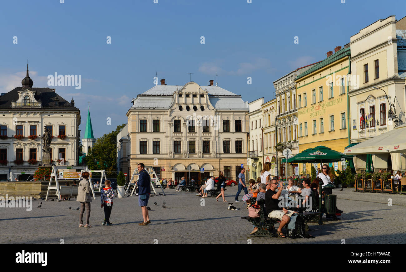 Marktplatz, Cieszyn, Polen, Marketplace, Poland Stock Photo