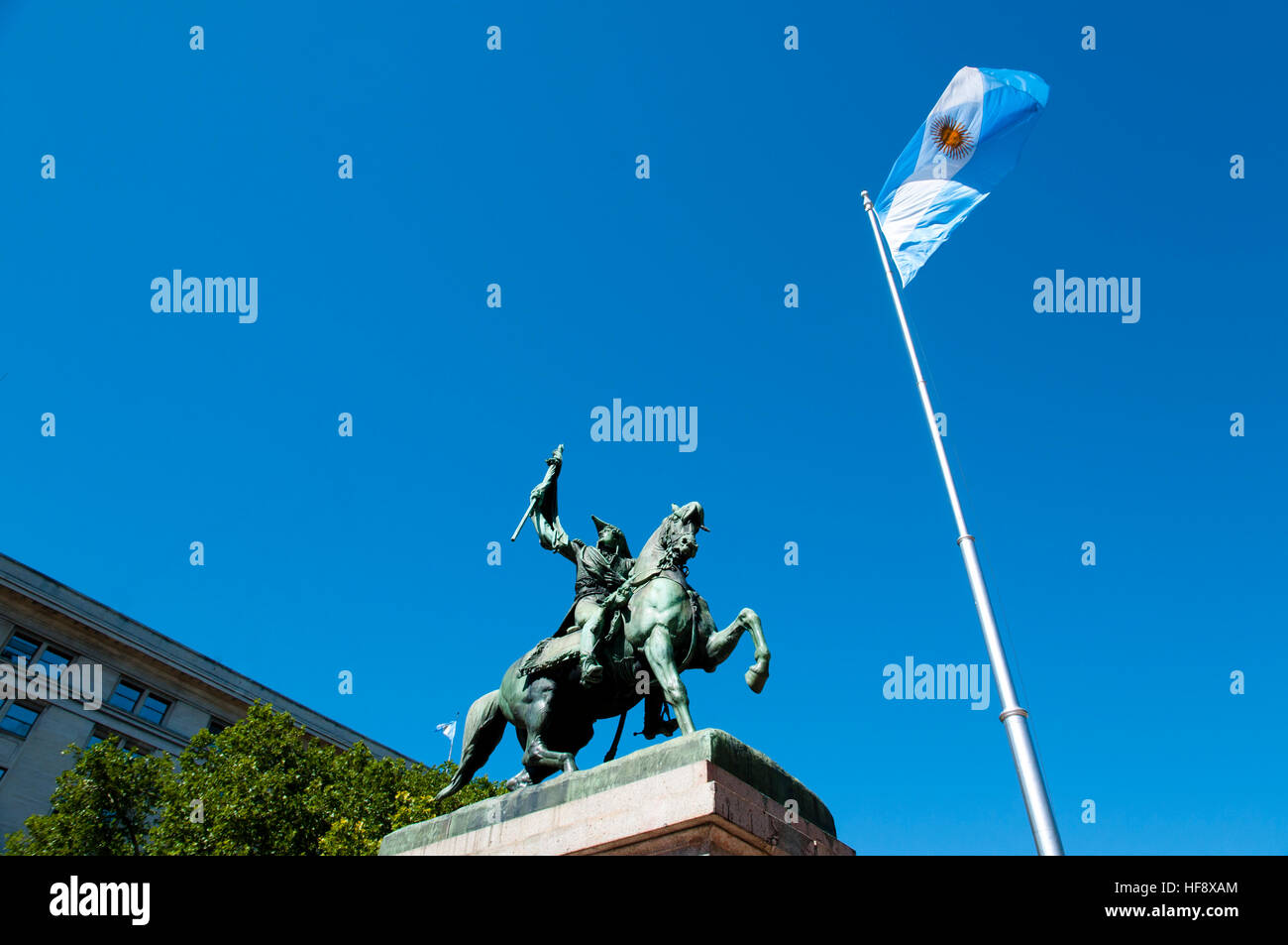 General Manuel Belgrano Monument - Buenos Aires - Argentina Stock Photo