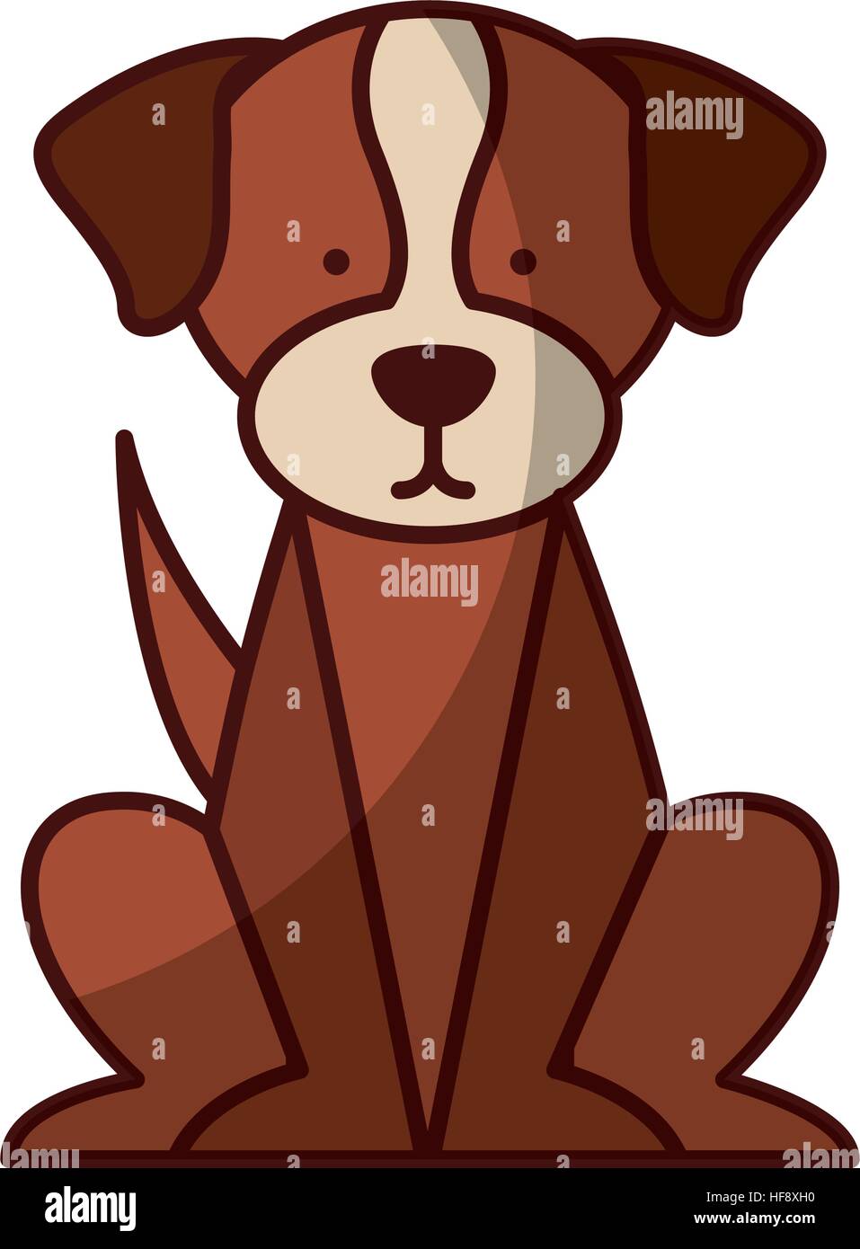 cute dog mascot isolated icon vector illustration design Stock Vector ...