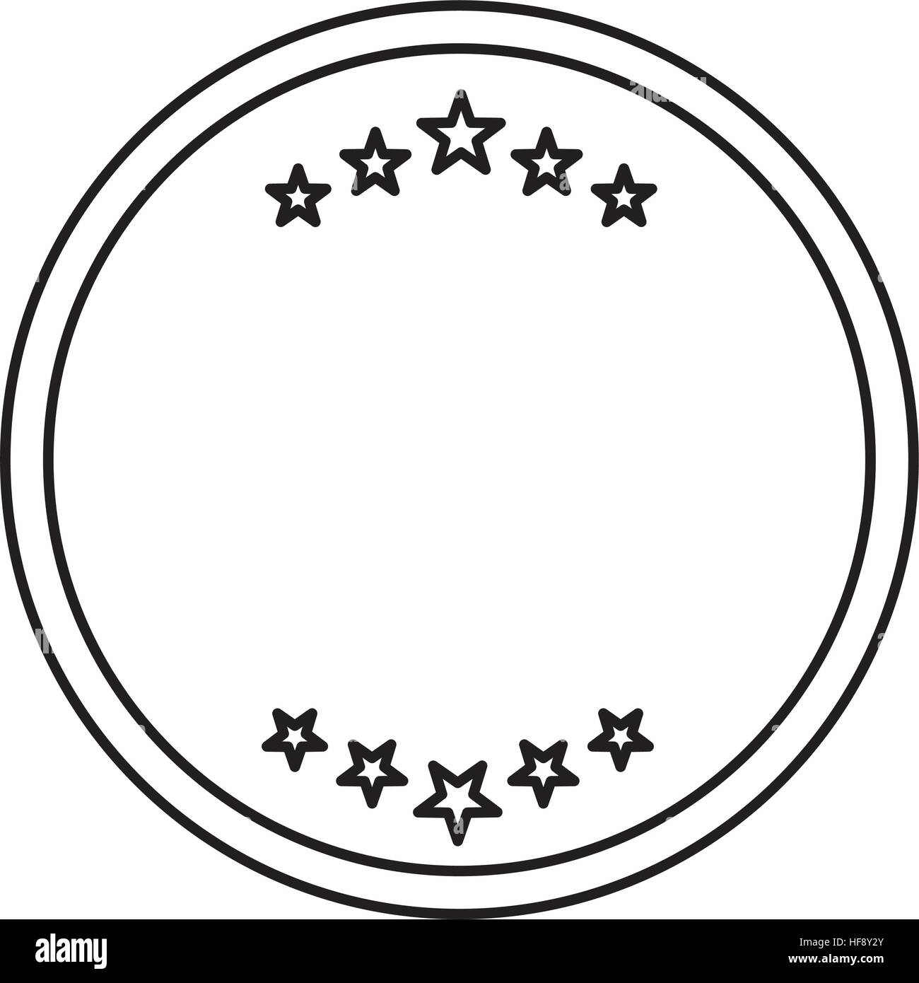 Elegant circular frame icon vector hi-res stock photography and images ...