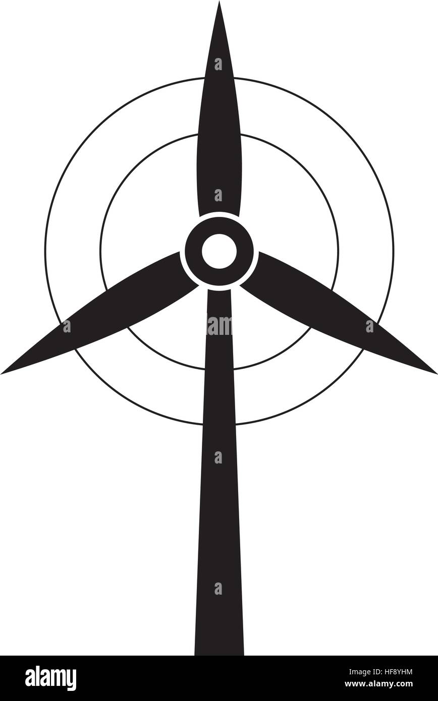 Wind turbine energy icon vector illustration graphic design Stock ...