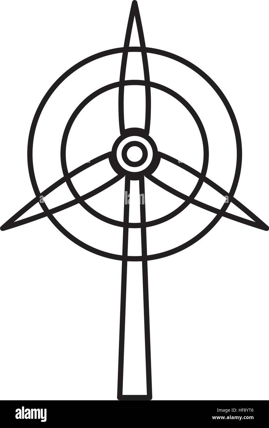 Wind turbine energy icon vector illustration graphic design Stock ...