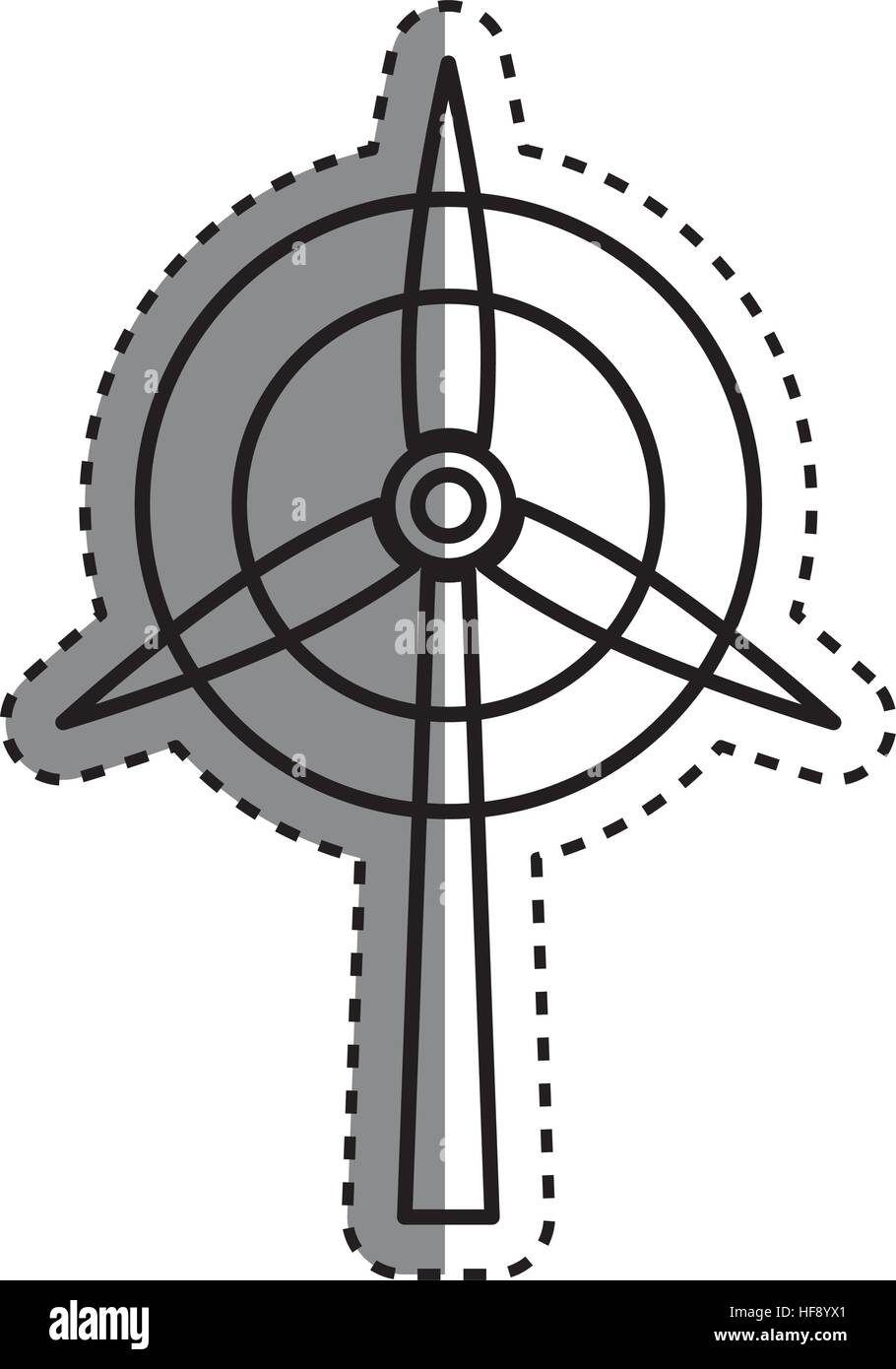 Wind turbine energy icon vector illustration graphic design Stock ...