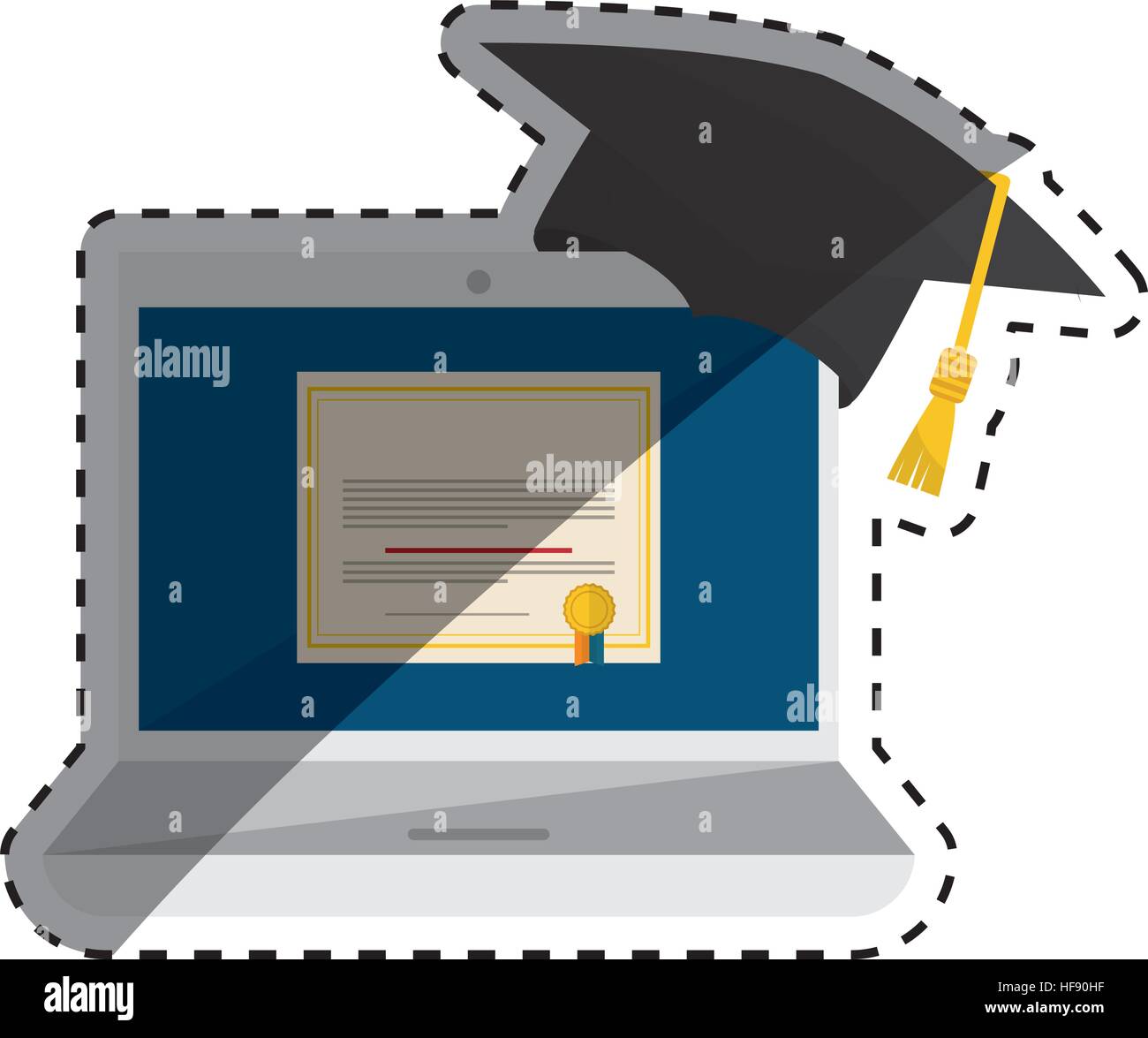 Elearning online education icon vector illustration graphic design ...