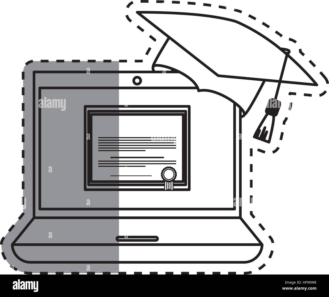 Elearning online education icon vector illustration graphic design ...