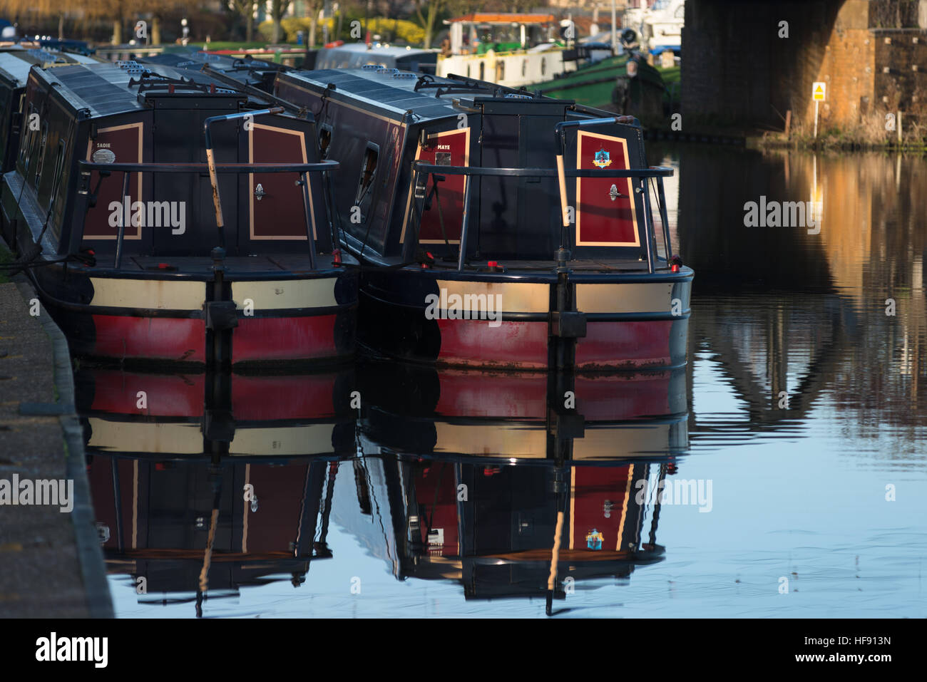Ely river waterfront quayside boats River Great Ouse Stock Photo Alamy