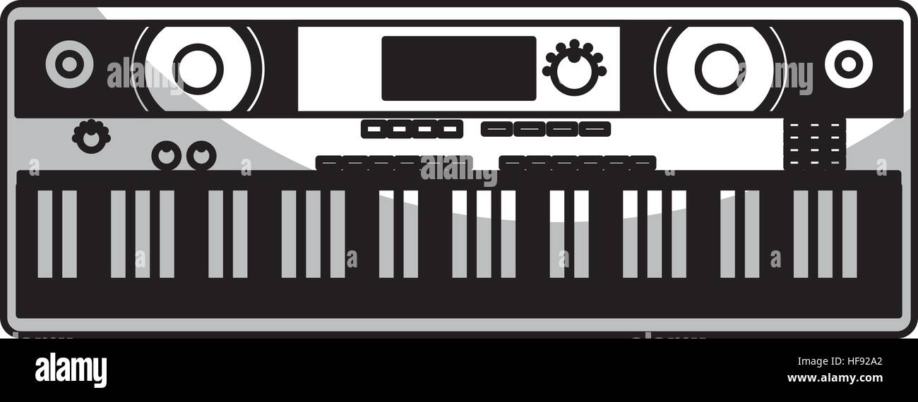 synthesizer electric isolated icon vector illustration design Stock ...