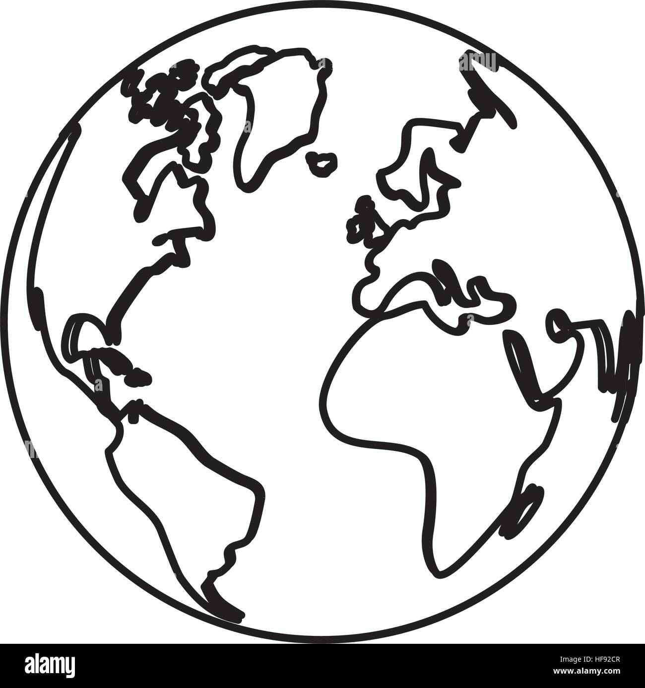 Isolated world earth Stock Vector Image & Art - Alamy