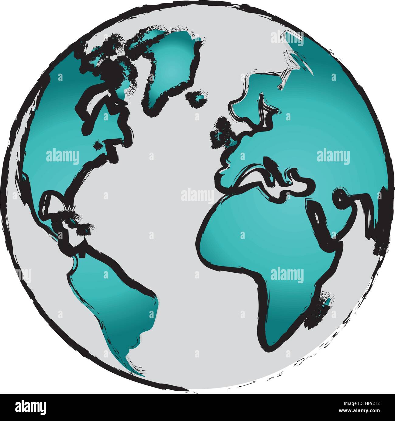 Isolated world earth Stock Vector Image & Art - Alamy