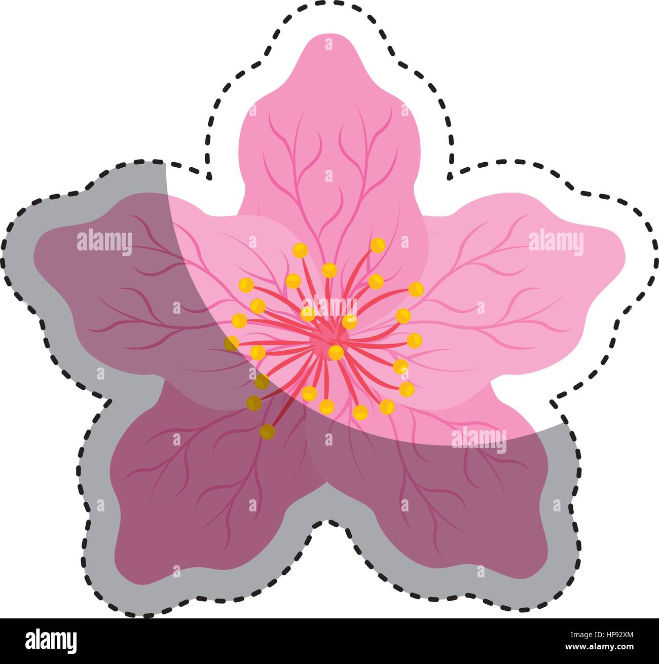 cute japanese flower icon vector illustration design Stock Vector Image & Art Alamy