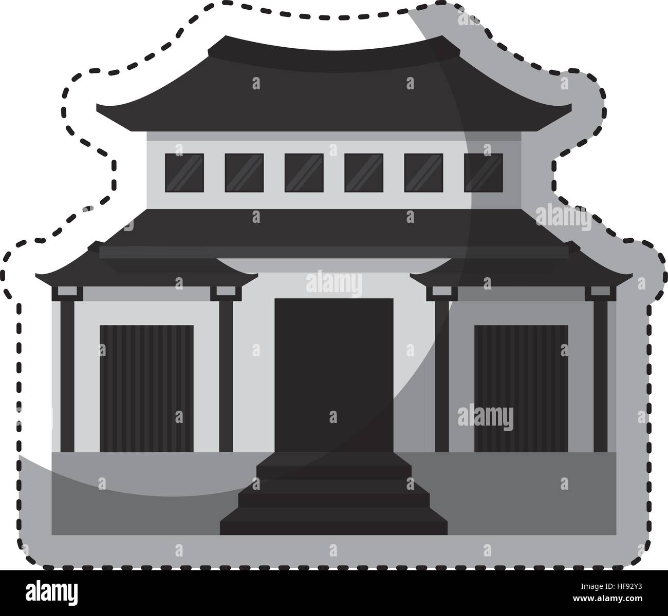 japanese building traditional icon vector illustration design Stock ...