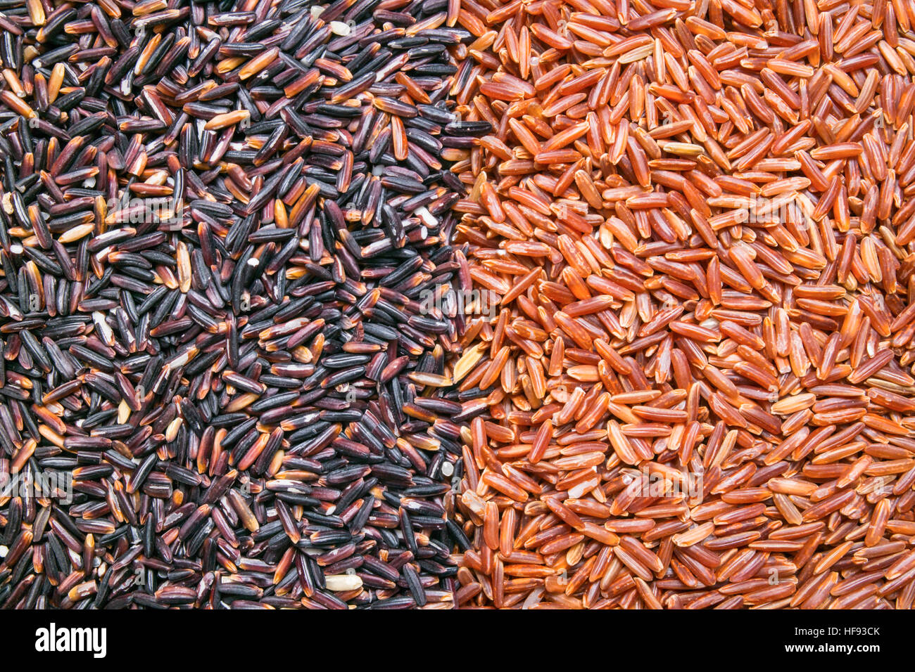 red, black rice background or texture Stock Photo
