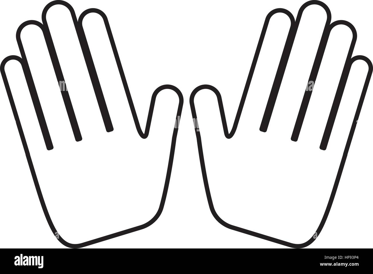 hands human made icon vector illustration design Stock Vector Image ...