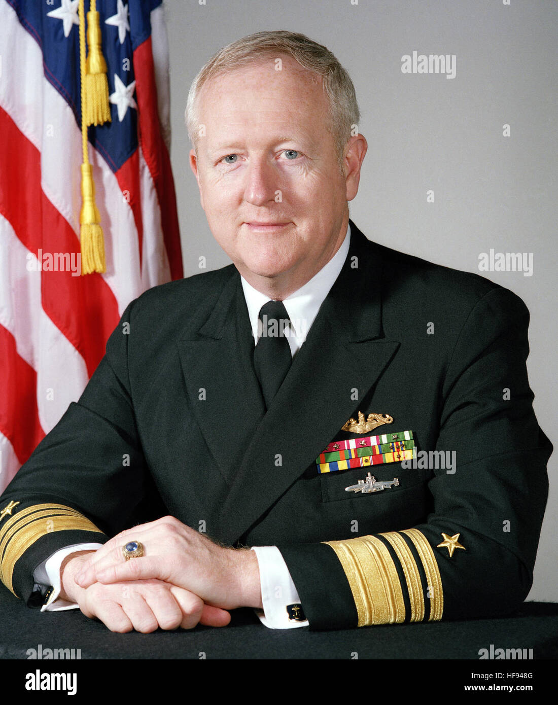 Portrait US Navy (USN) Vice Admiral (VADM) Bruce Demars, (uncovered