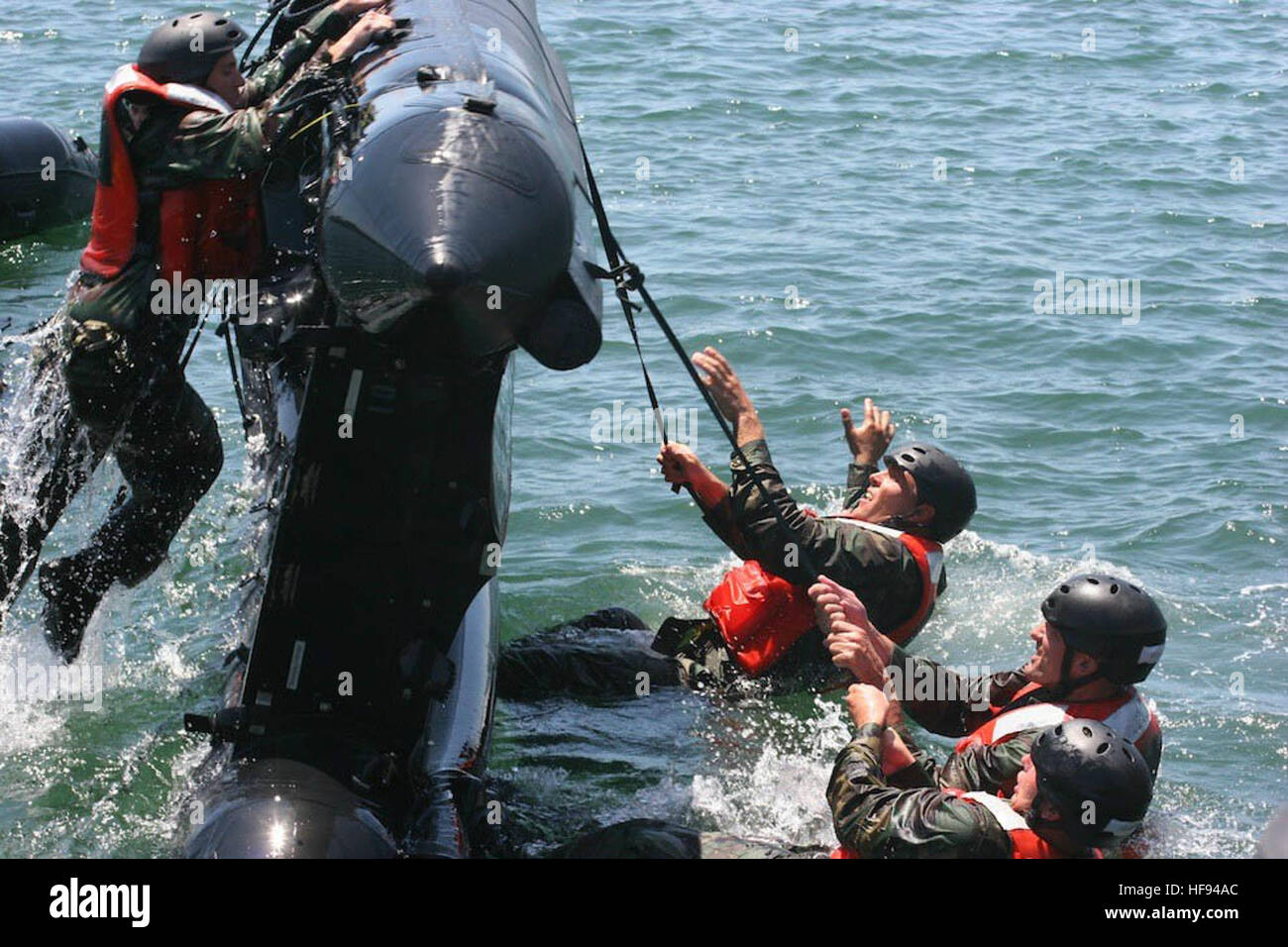 BUDS training with a boat Stock Photo Alamy