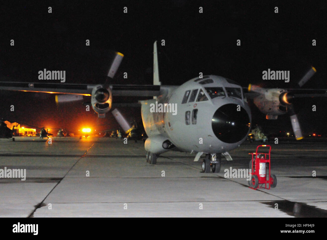 A C-27 transport aircraft is delivered to the Afghan National Army Air ...
