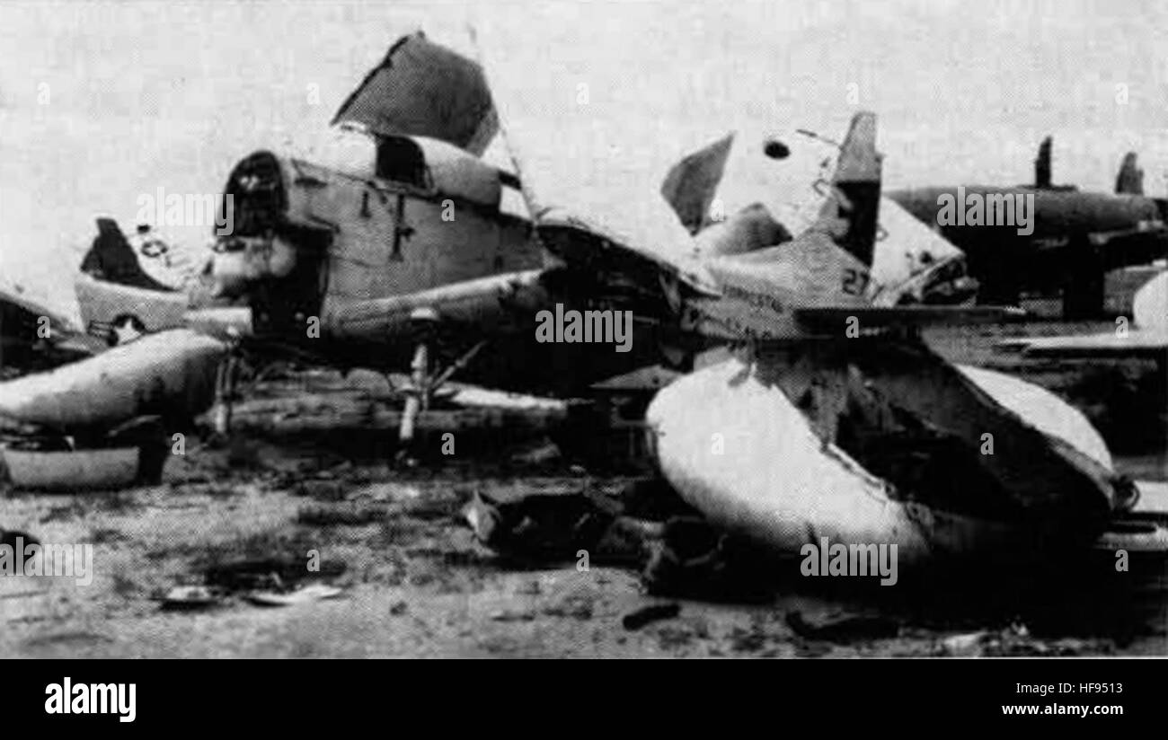 A cannibalized EA-1E aircraft is stored at Litchfield Park in 1967 for ...