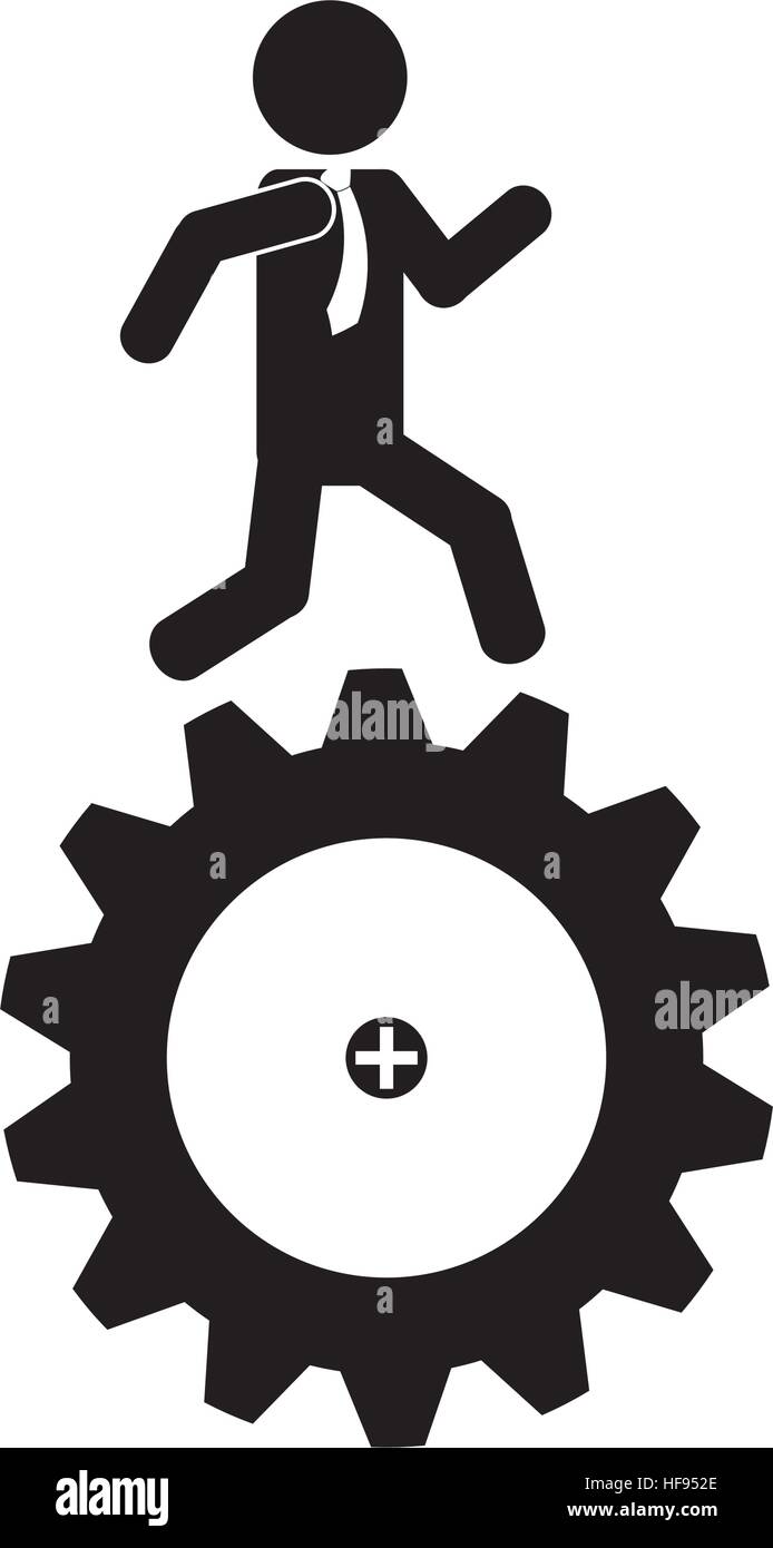 person and gear icon Stock Vector Image & Art - Alamy