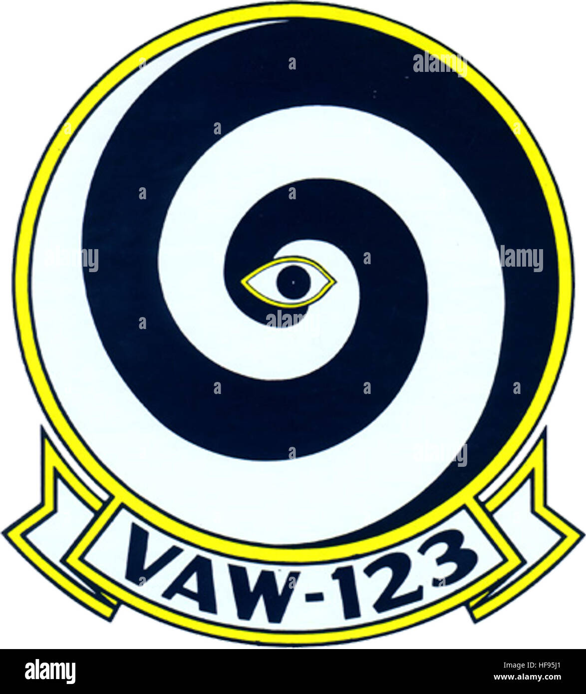 Carrier Airborne Early Warning Squadron 123 (US Navy) patch Stock Photo