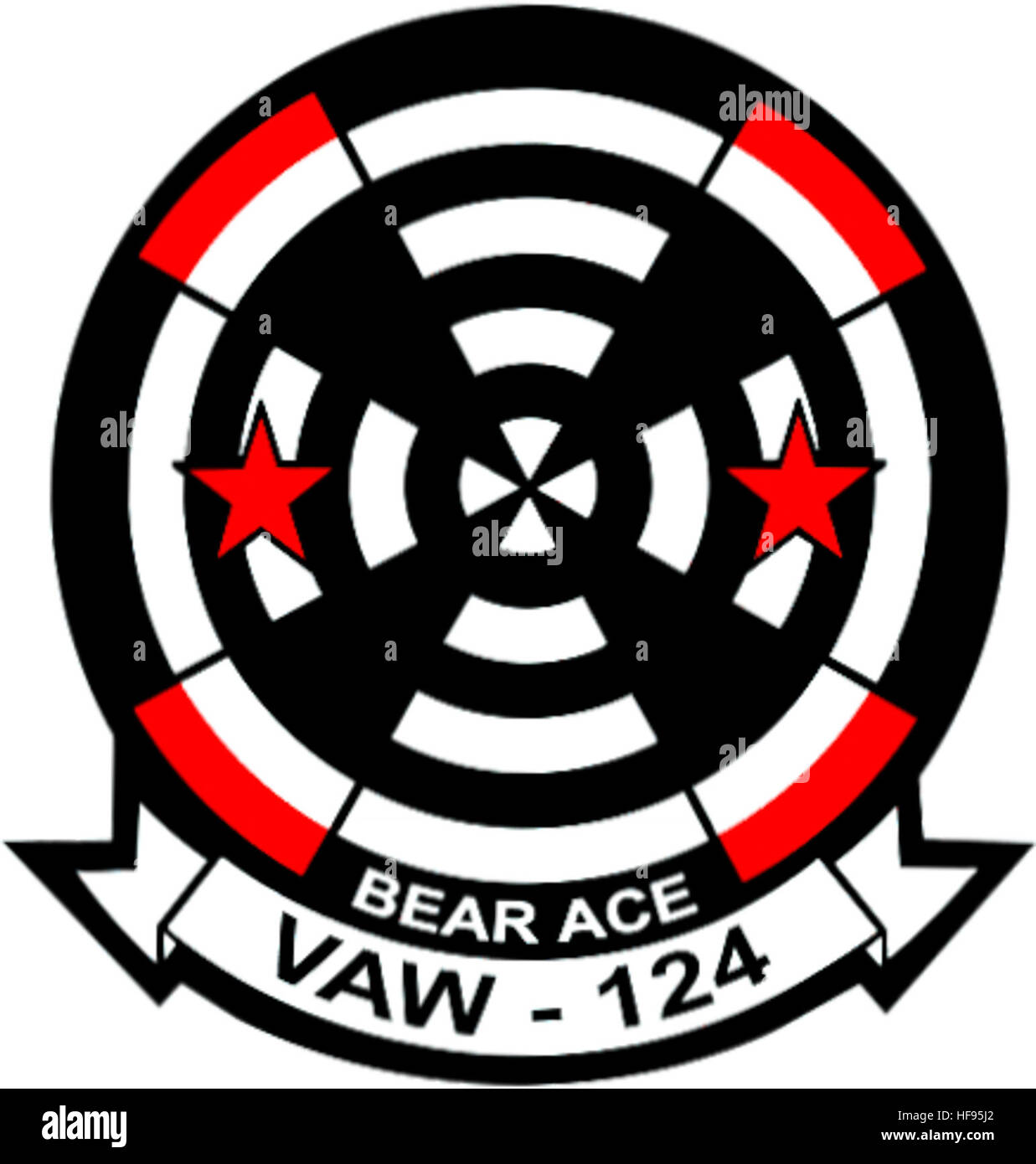 Carrier Airborne Early Warning Squadron 124 (US Navy) patch Stock Photo