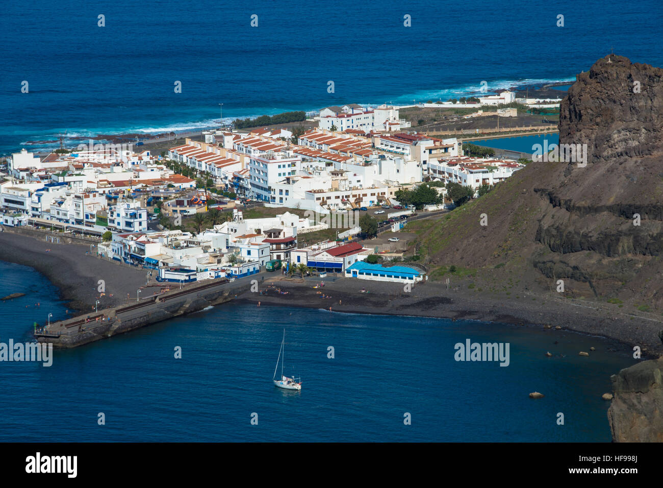 view at Agaete at Gran Canaria, Spain Stock Photo