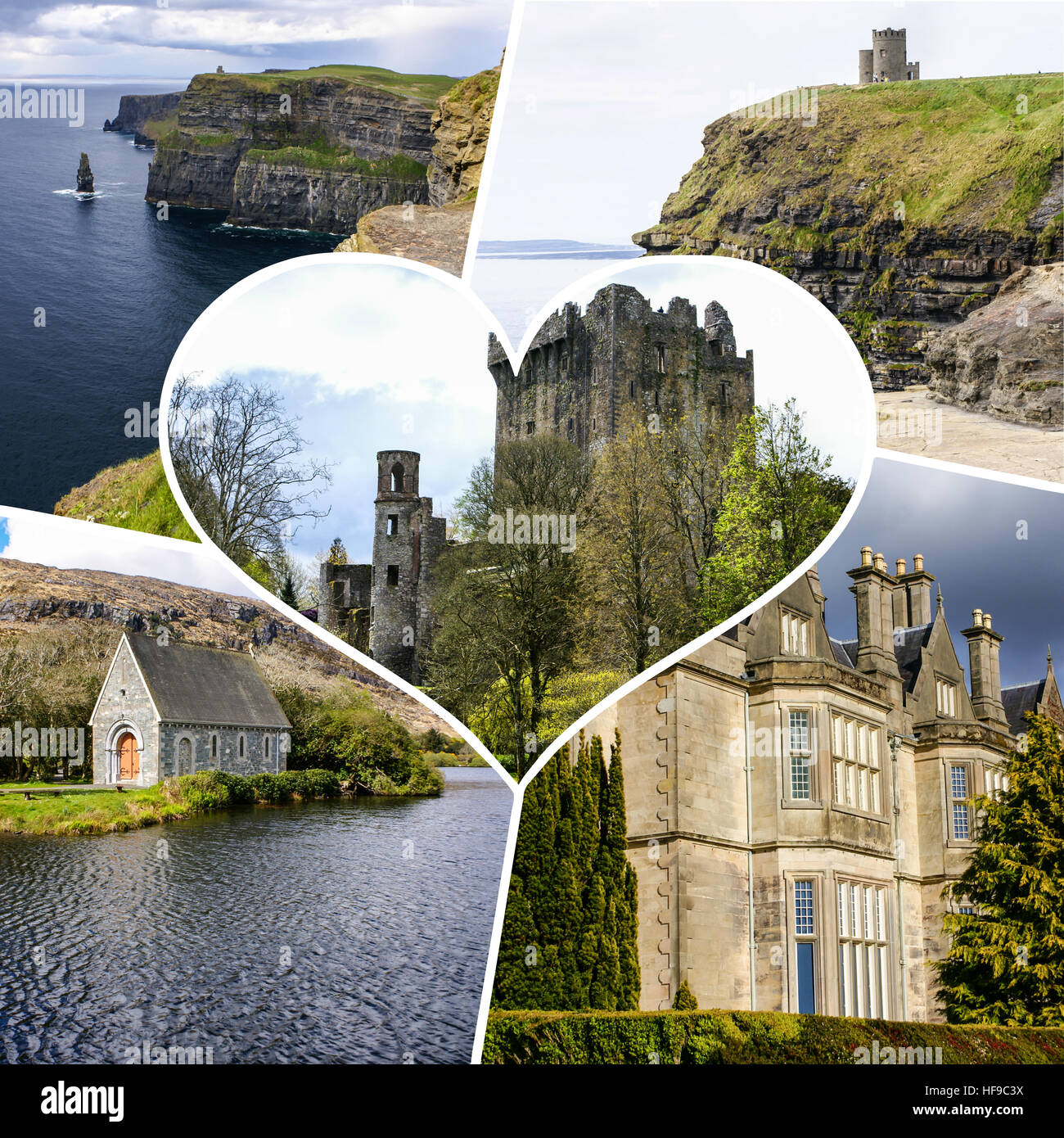 Collage of Ireland images (my photos Stock Photo - Alamy
