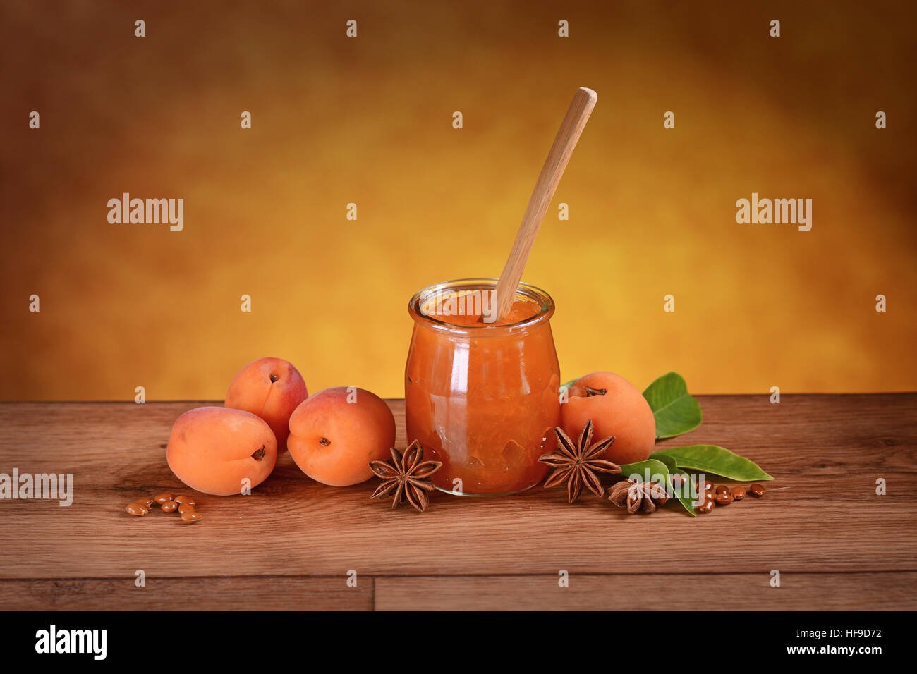 Tasty apricot jam fresh fruits hi-res stock photography and images - Alamy