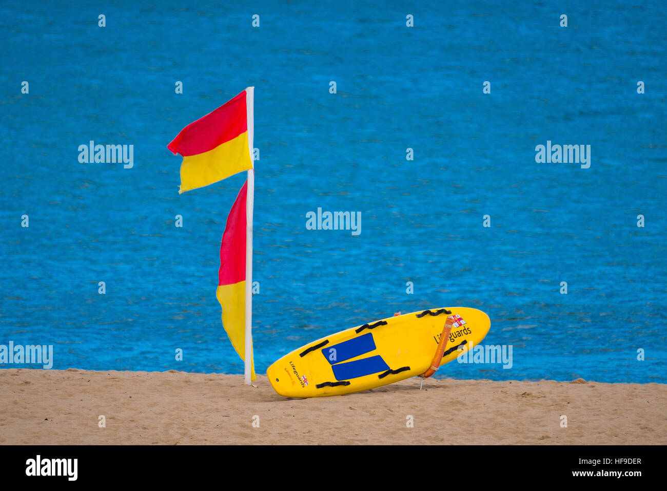 Rnli flags on beach hires stock photography and images Alamy