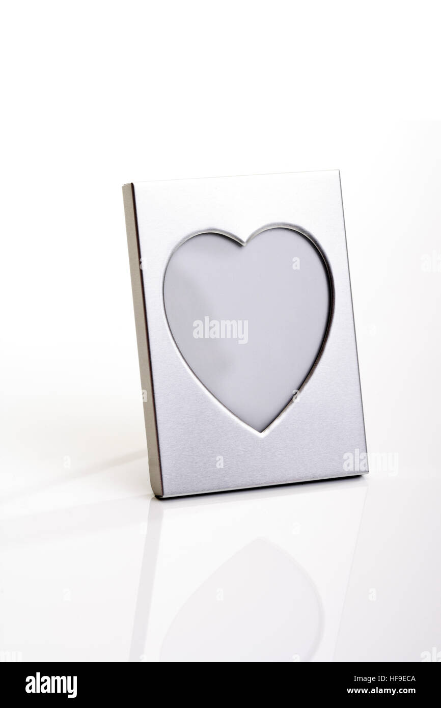 Heartshaped picture frame Stock Photo Alamy